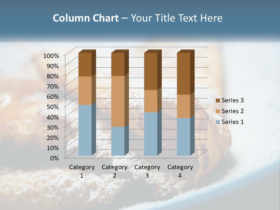 A Plate Of Pastries With Powdered Sugar On Top PowerPoint Template
