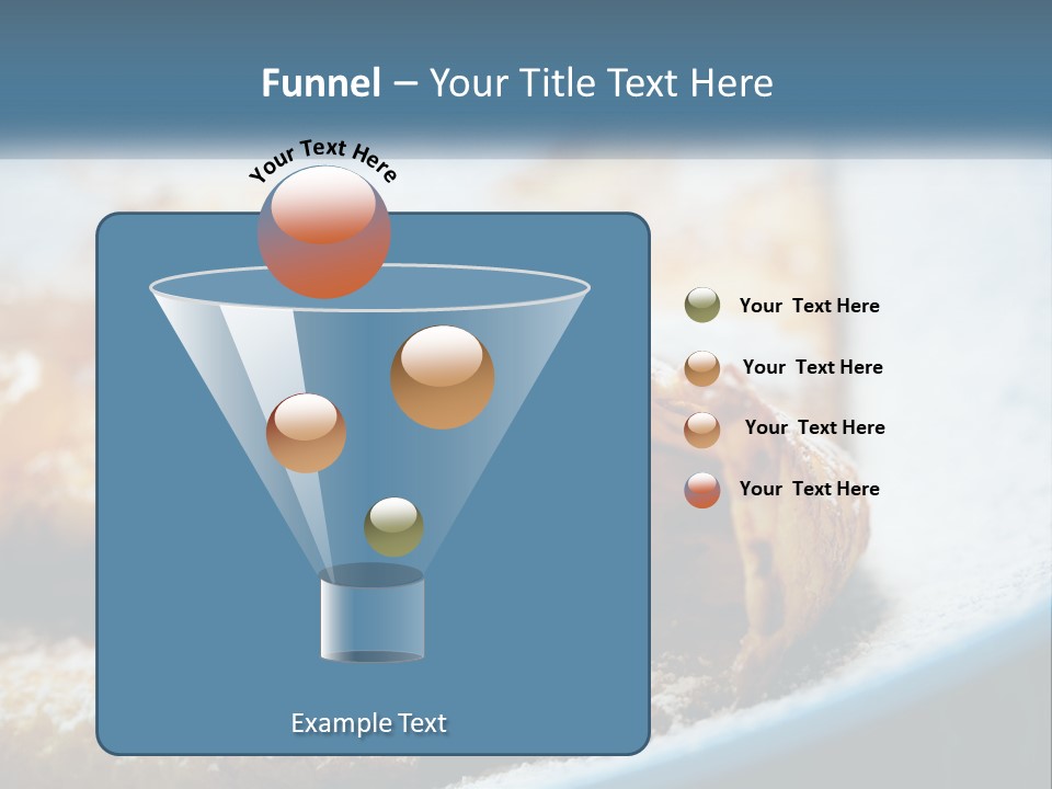 A Plate Of Pastries With Powdered Sugar On Top PowerPoint Template