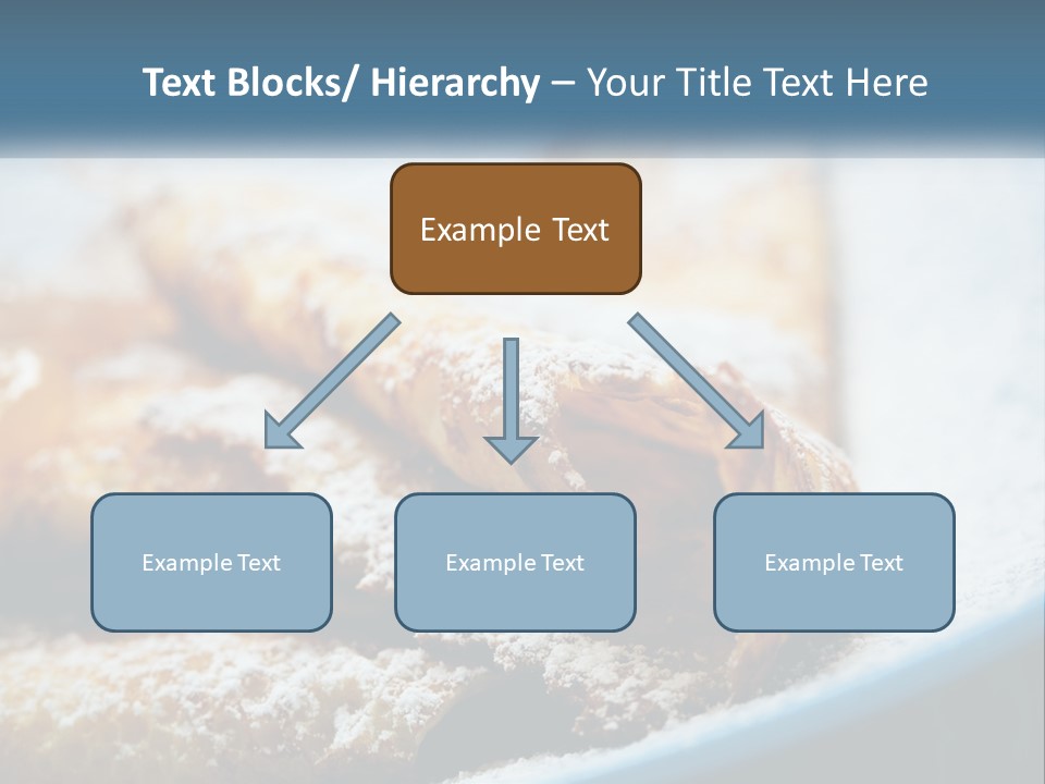 A Plate Of Pastries With Powdered Sugar On Top PowerPoint Template