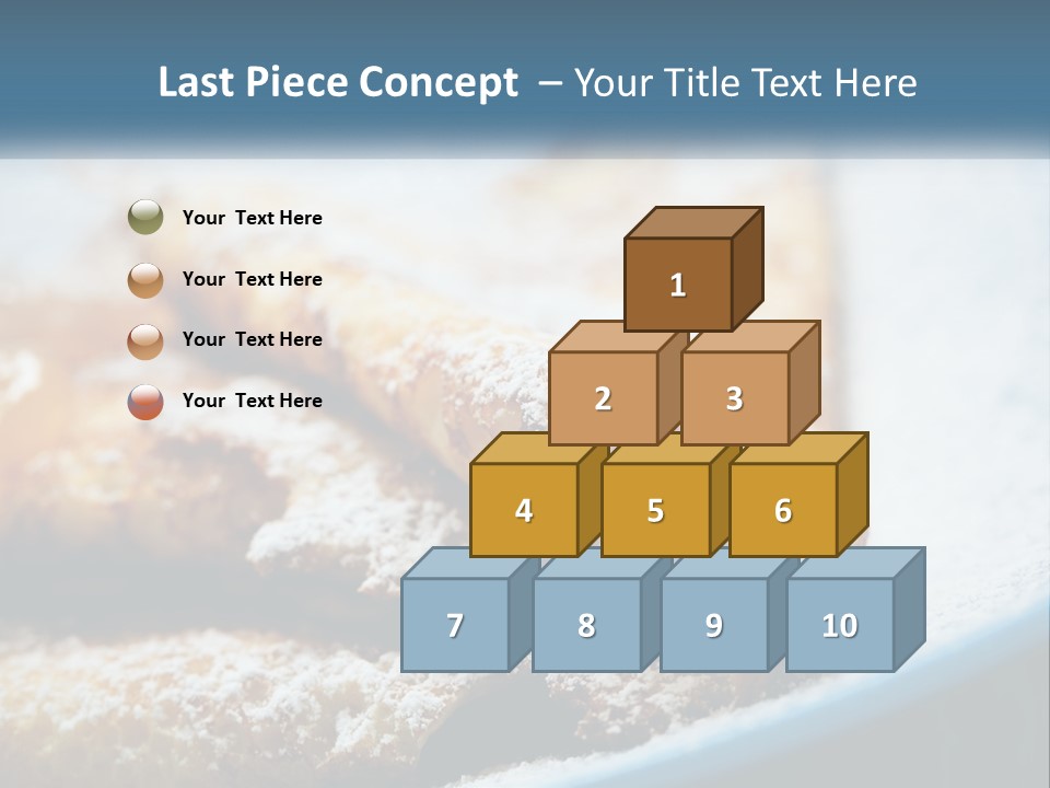 A Plate Of Pastries With Powdered Sugar On Top PowerPoint Template
