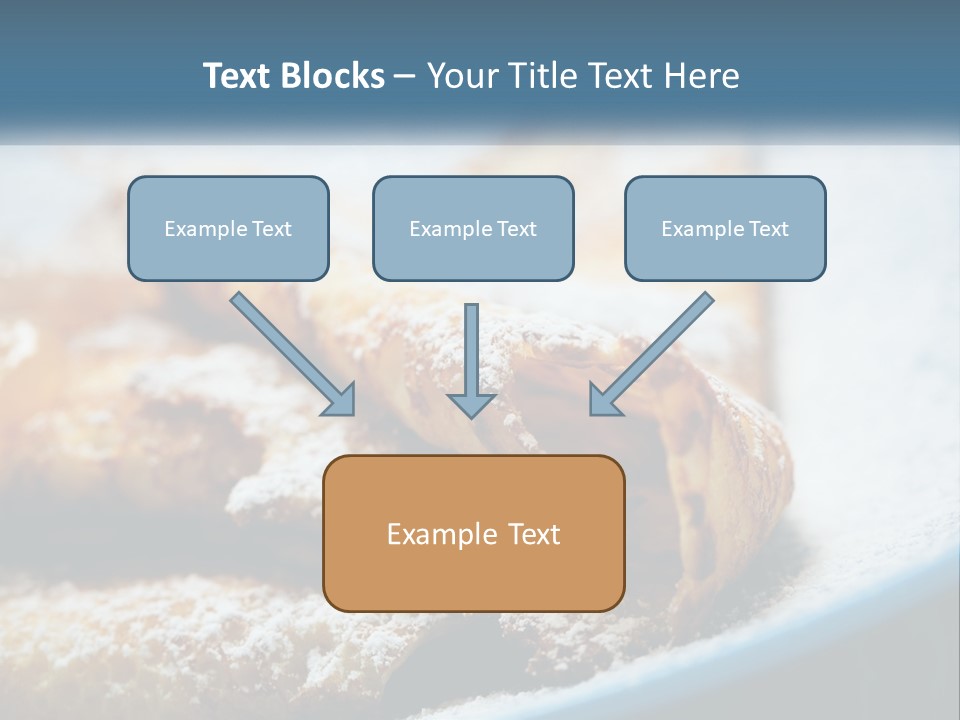 A Plate Of Pastries With Powdered Sugar On Top PowerPoint Template