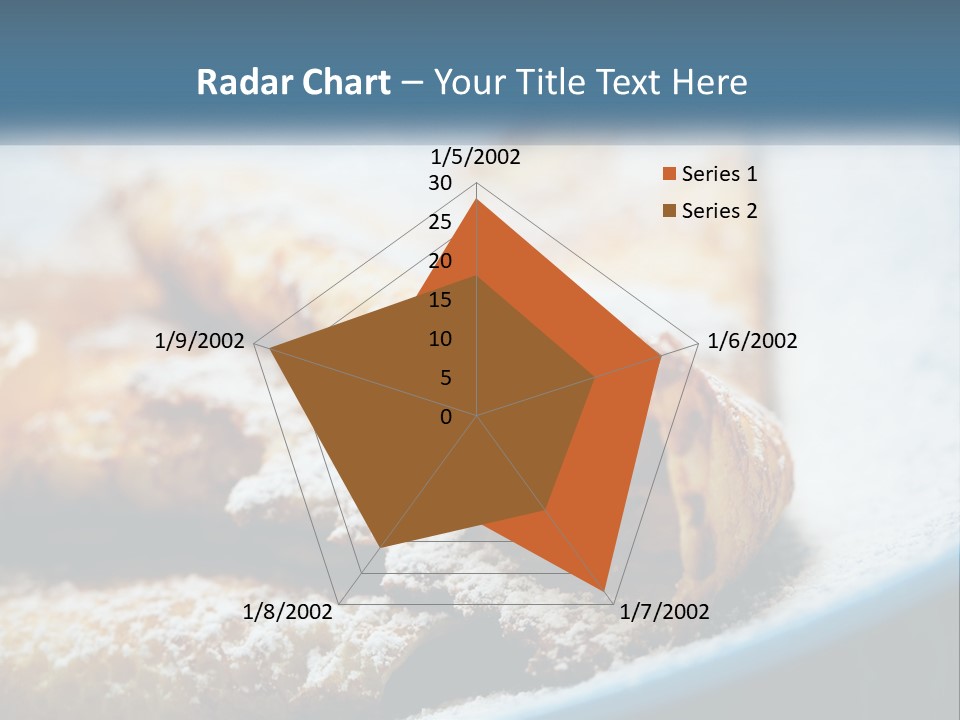 A Plate Of Pastries With Powdered Sugar On Top PowerPoint Template