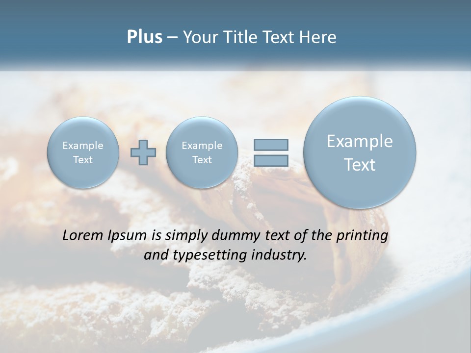 A Plate Of Pastries With Powdered Sugar On Top PowerPoint Template