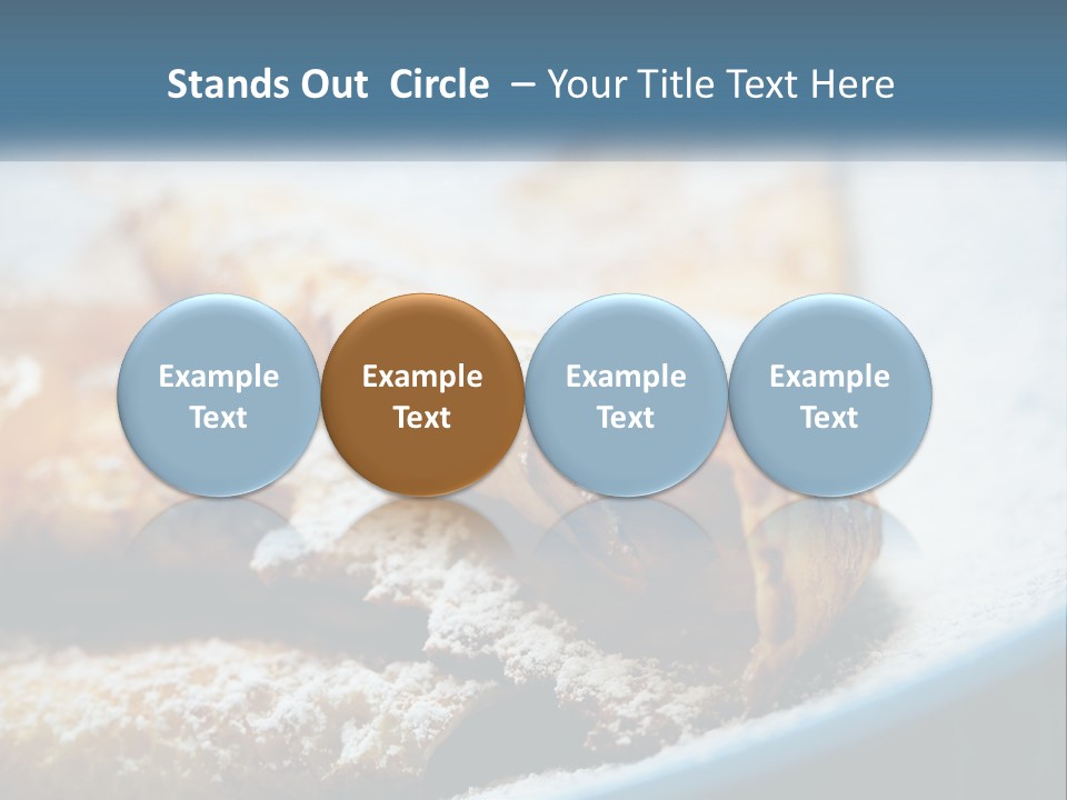 A Plate Of Pastries With Powdered Sugar On Top PowerPoint Template