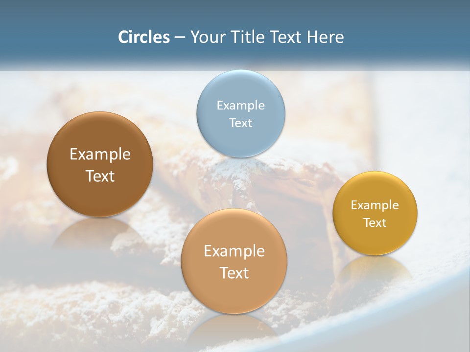 A Plate Of Pastries With Powdered Sugar On Top PowerPoint Template