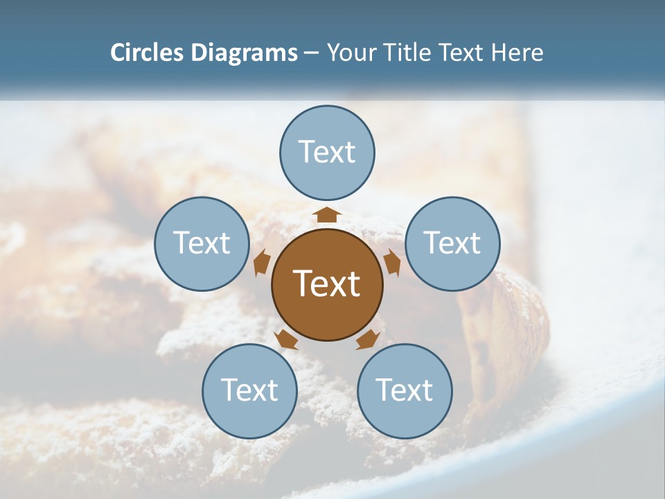 A Plate Of Pastries With Powdered Sugar On Top PowerPoint Template