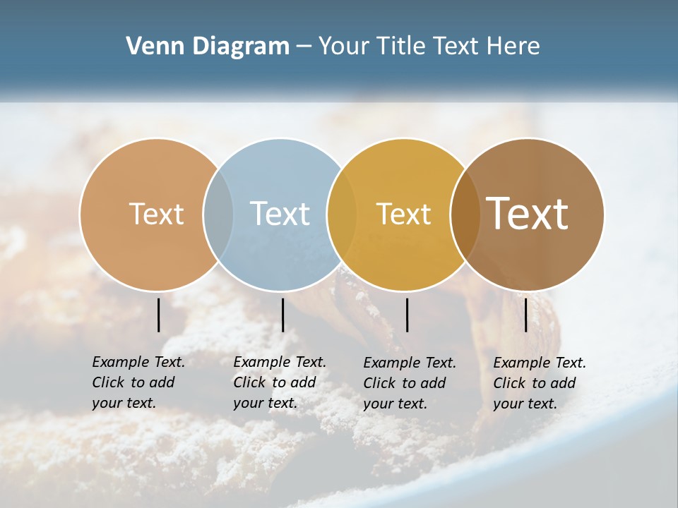 A Plate Of Pastries With Powdered Sugar On Top PowerPoint Template