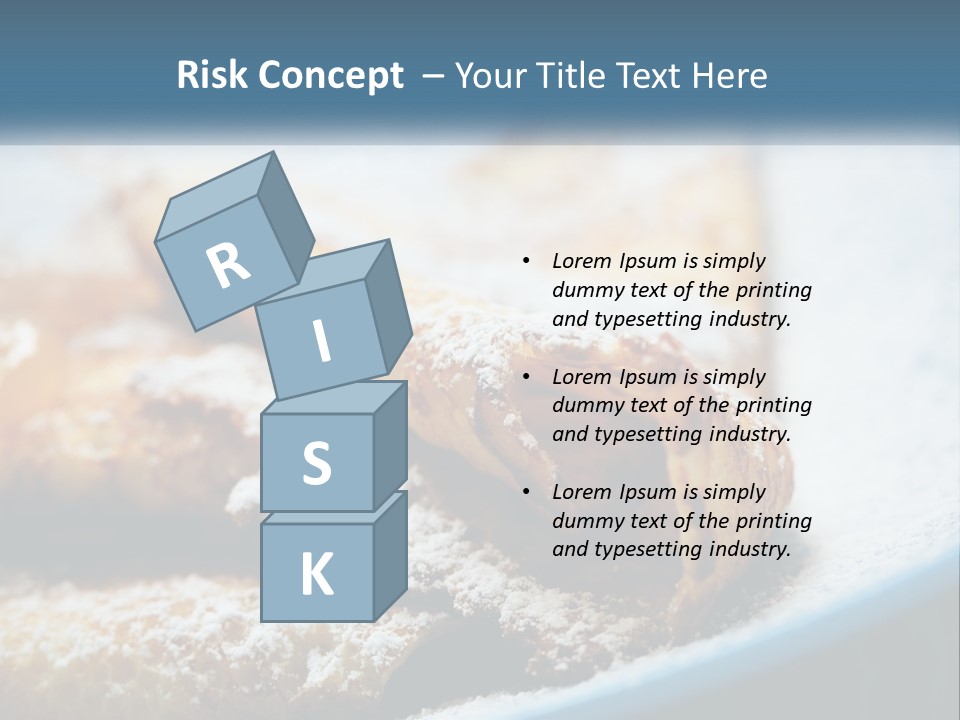A Plate Of Pastries With Powdered Sugar On Top PowerPoint Template