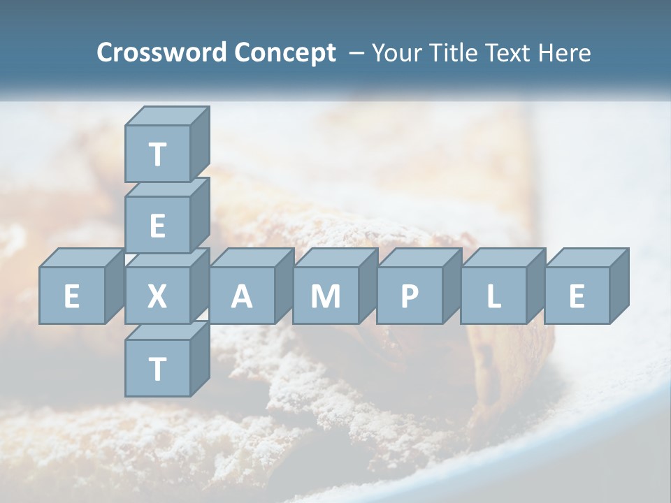 A Plate Of Pastries With Powdered Sugar On Top PowerPoint Template