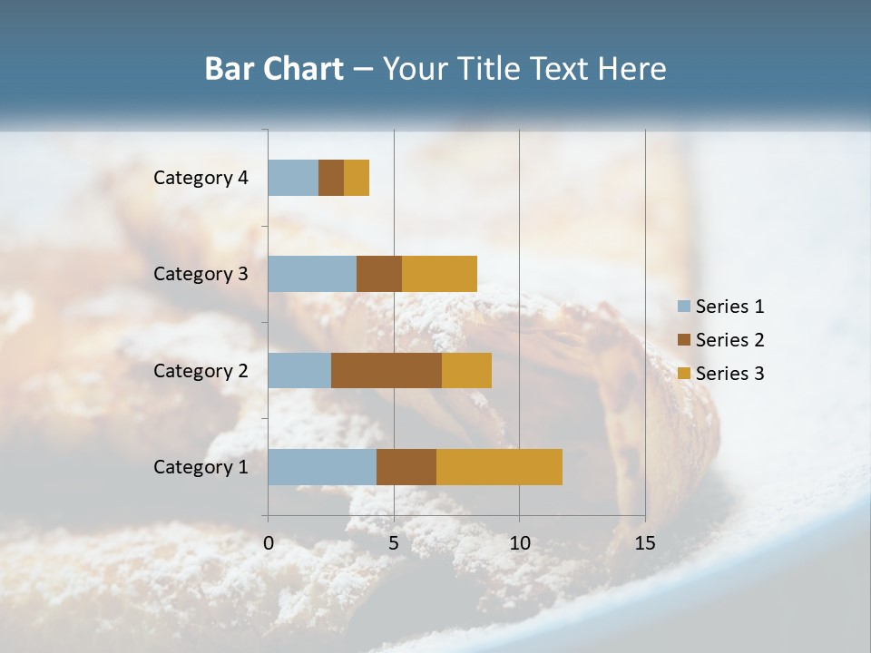 A Plate Of Pastries With Powdered Sugar On Top PowerPoint Template