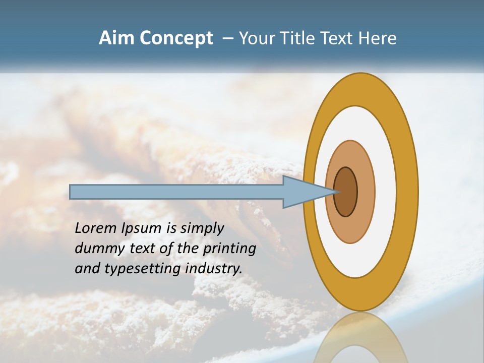 A Plate Of Pastries With Powdered Sugar On Top PowerPoint Template