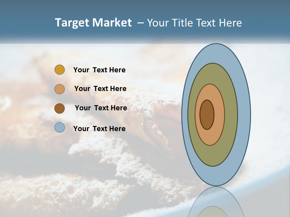 A Plate Of Pastries With Powdered Sugar On Top PowerPoint Template