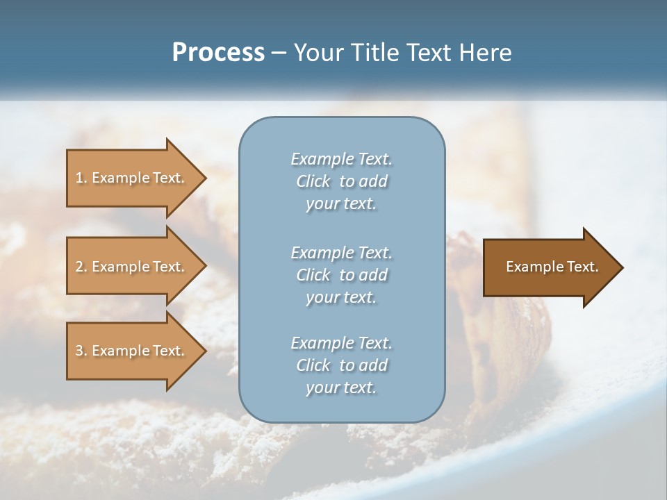 A Plate Of Pastries With Powdered Sugar On Top PowerPoint Template