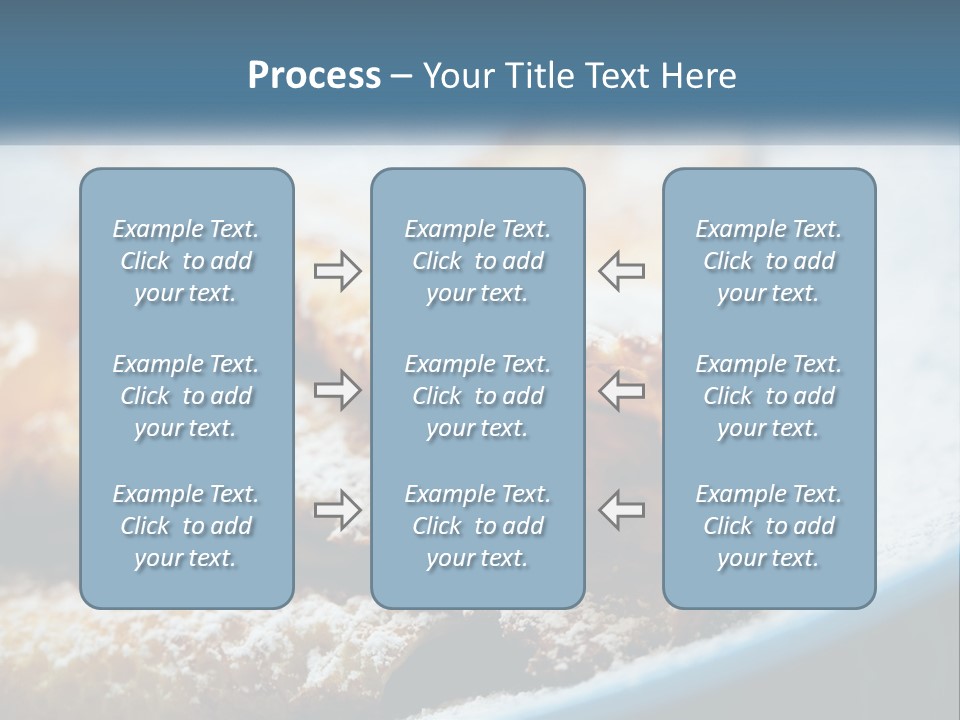 A Plate Of Pastries With Powdered Sugar On Top PowerPoint Template