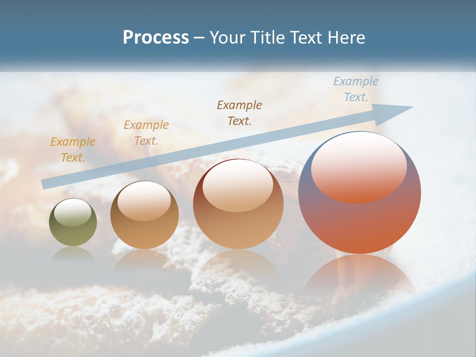 A Plate Of Pastries With Powdered Sugar On Top PowerPoint Template