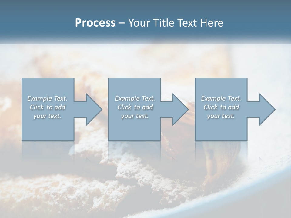 A Plate Of Pastries With Powdered Sugar On Top PowerPoint Template