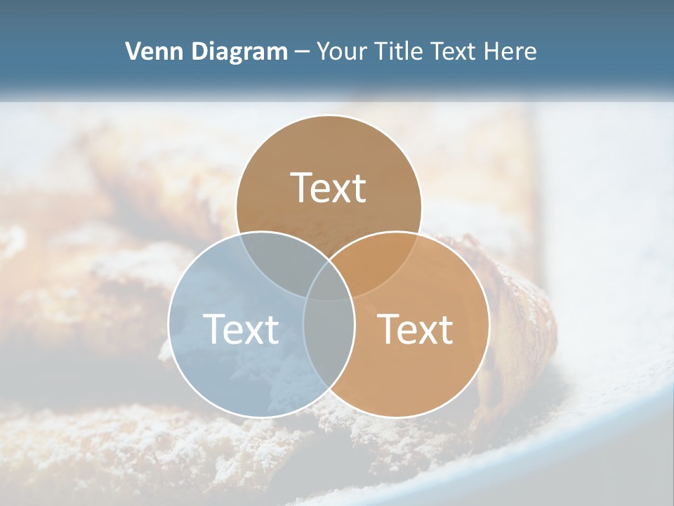 A Plate Of Pastries With Powdered Sugar On Top PowerPoint Template