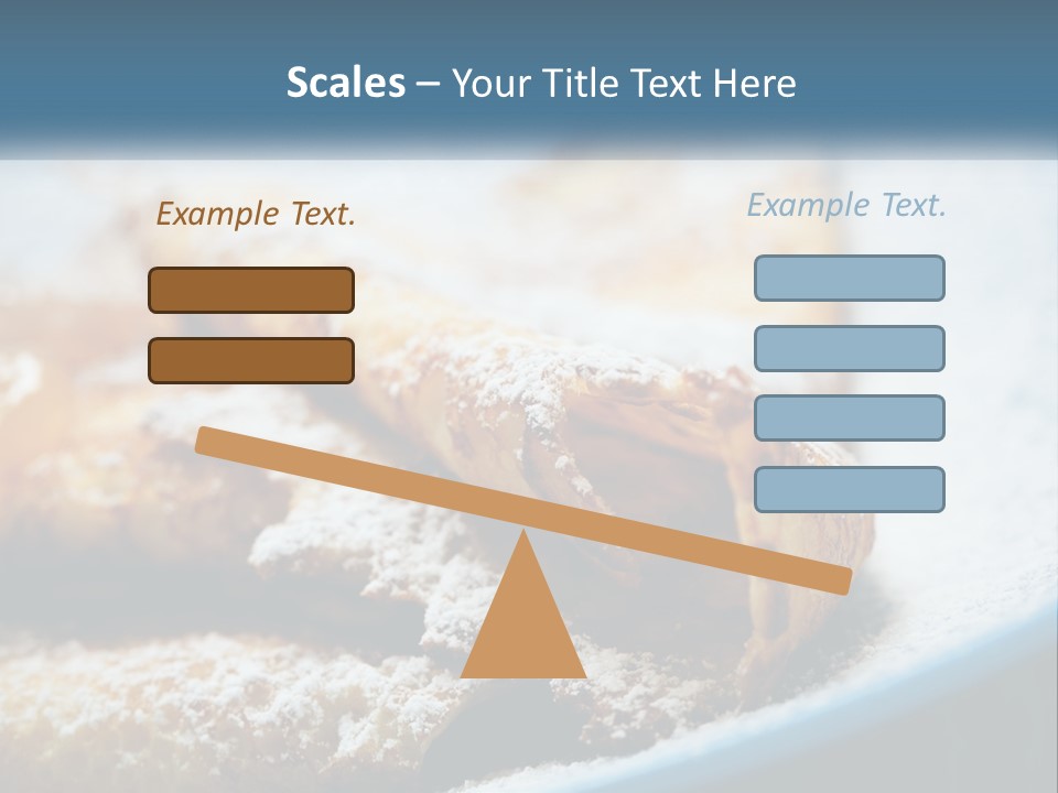 A Plate Of Pastries With Powdered Sugar On Top PowerPoint Template
