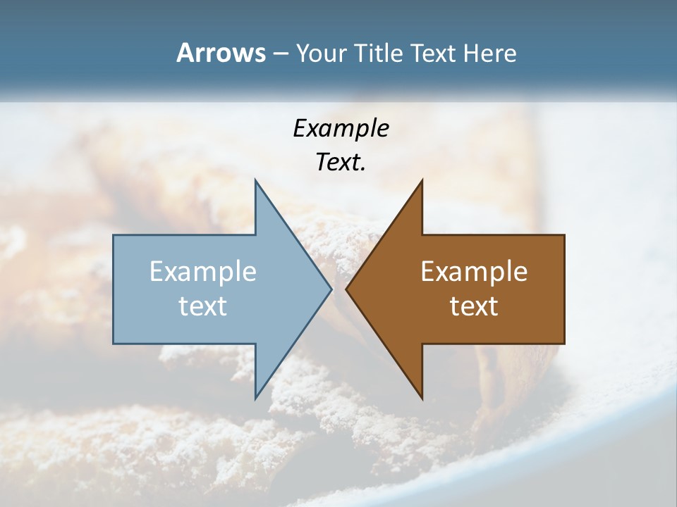 A Plate Of Pastries With Powdered Sugar On Top PowerPoint Template