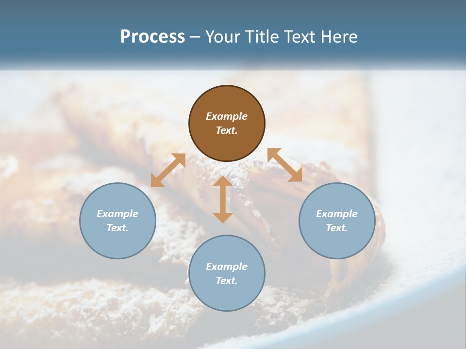 A Plate Of Pastries With Powdered Sugar On Top PowerPoint Template