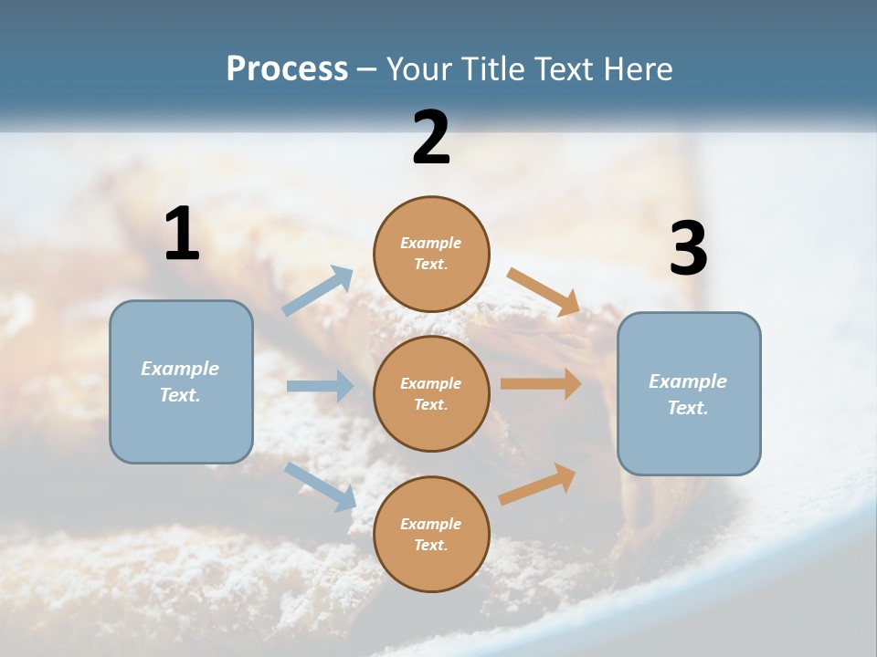 A Plate Of Pastries With Powdered Sugar On Top PowerPoint Template