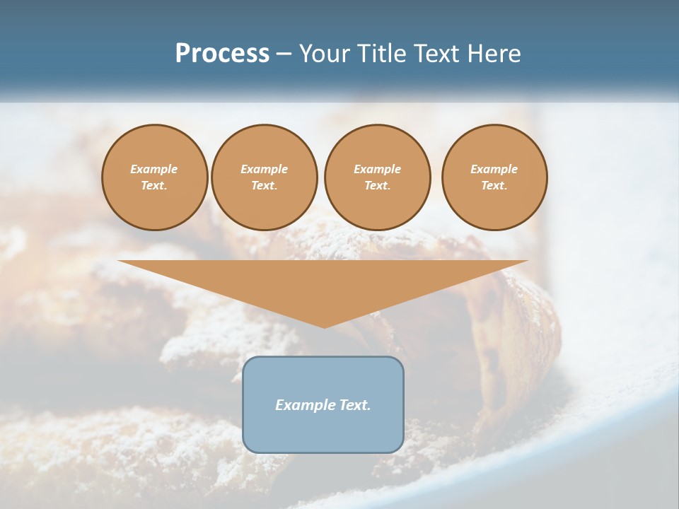 A Plate Of Pastries With Powdered Sugar On Top PowerPoint Template