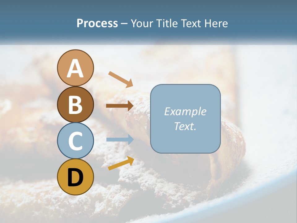 A Plate Of Pastries With Powdered Sugar On Top PowerPoint Template
