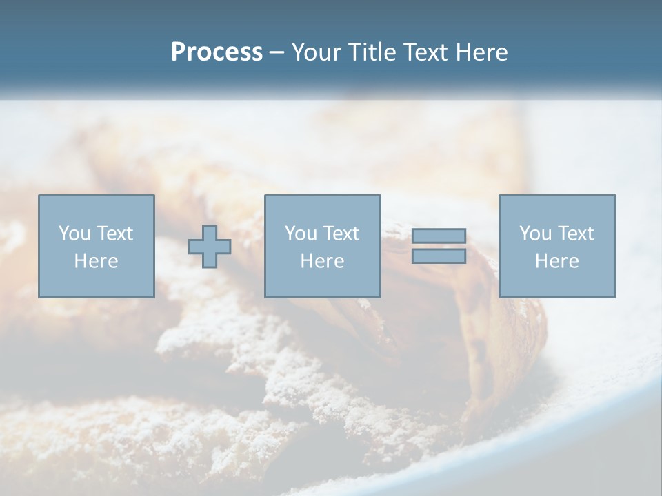 A Plate Of Pastries With Powdered Sugar On Top PowerPoint Template