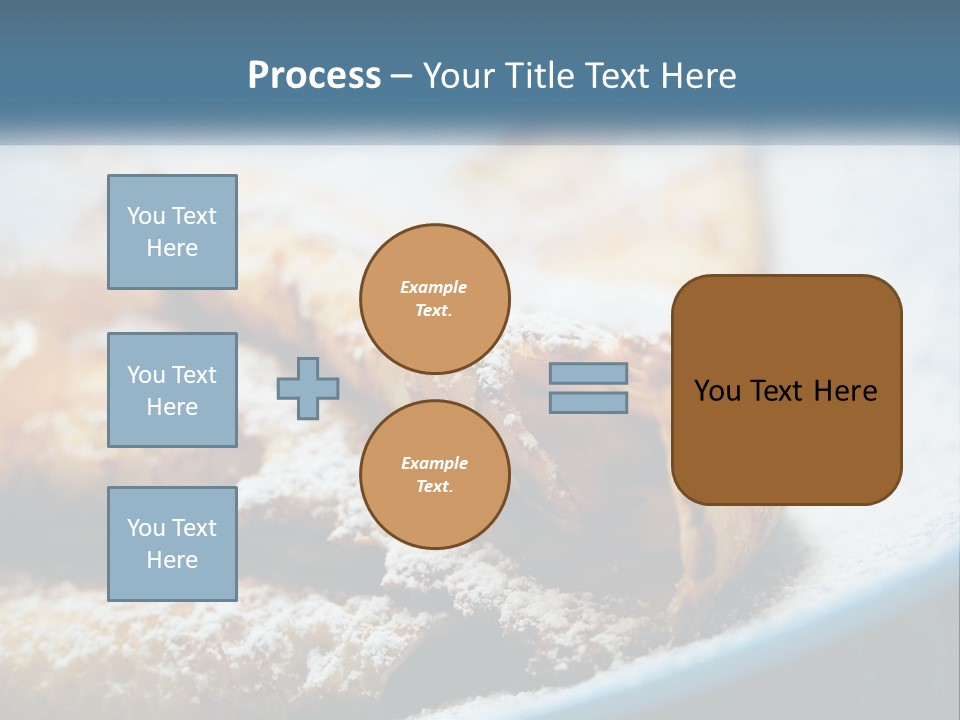 A Plate Of Pastries With Powdered Sugar On Top PowerPoint Template