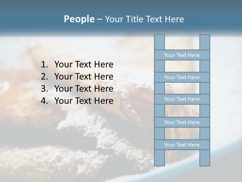 A Plate Of Pastries With Powdered Sugar On Top PowerPoint Template