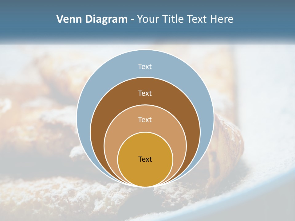 A Plate Of Pastries With Powdered Sugar On Top PowerPoint Template