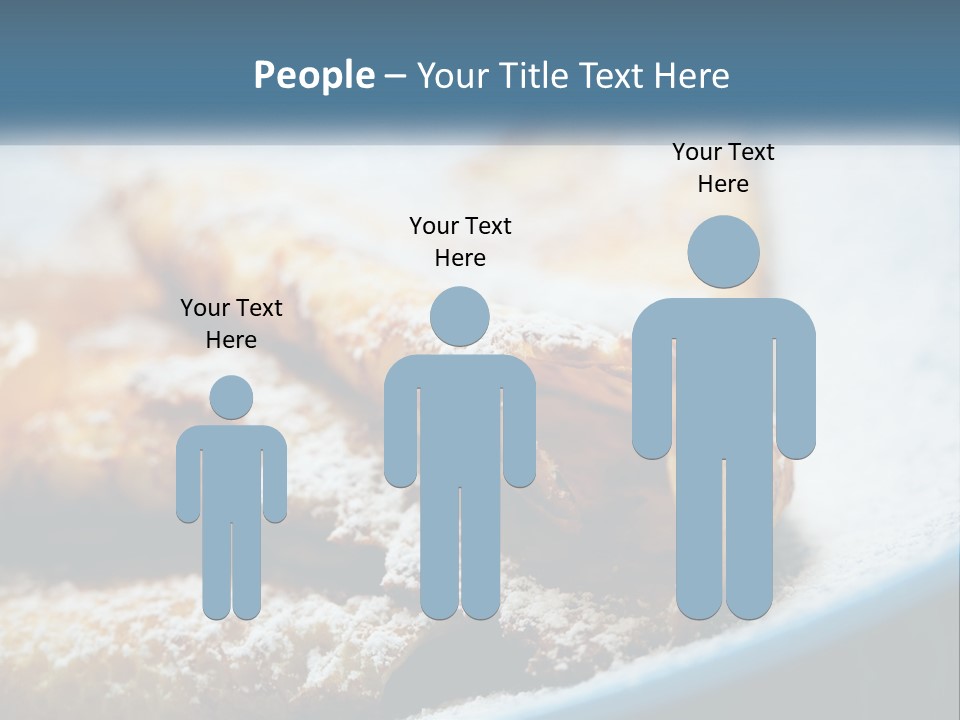 A Plate Of Pastries With Powdered Sugar On Top PowerPoint Template