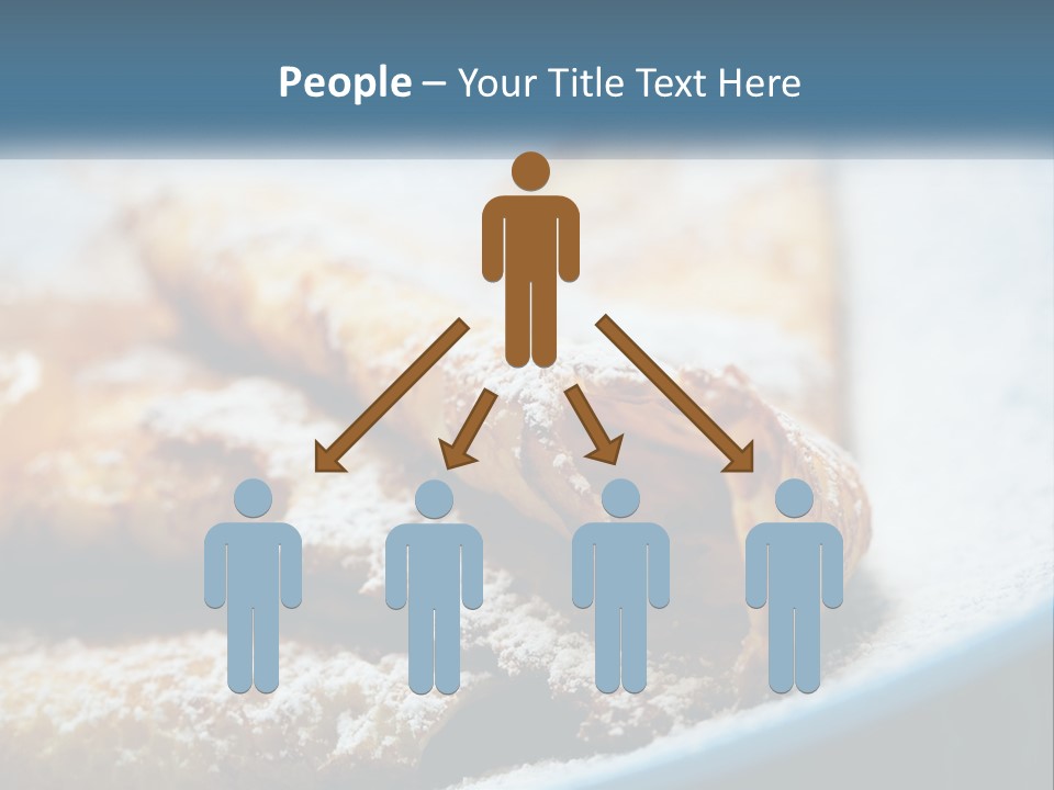 A Plate Of Pastries With Powdered Sugar On Top PowerPoint Template