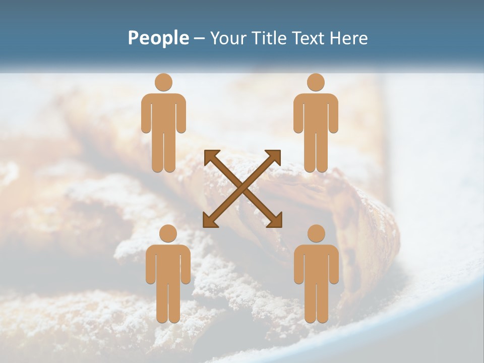 A Plate Of Pastries With Powdered Sugar On Top PowerPoint Template