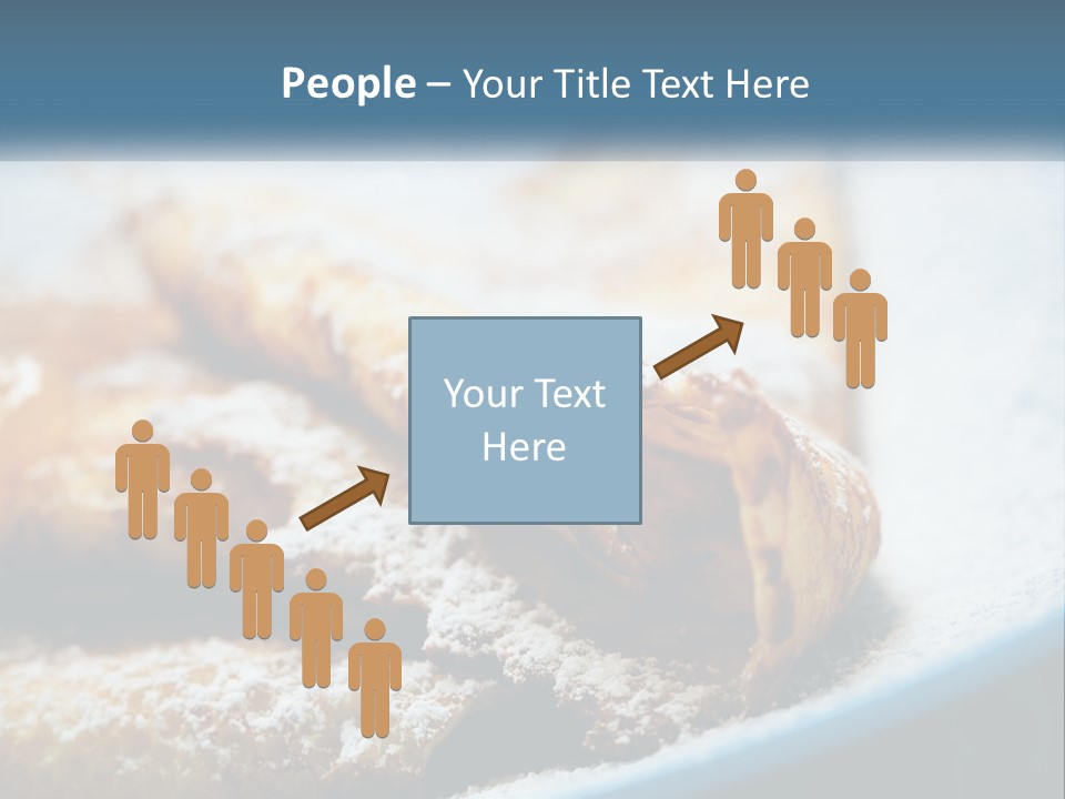 A Plate Of Pastries With Powdered Sugar On Top PowerPoint Template