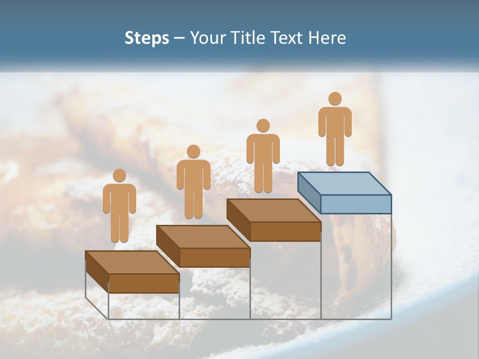 A Plate Of Pastries With Powdered Sugar On Top PowerPoint Template
