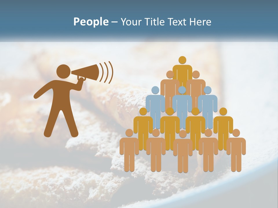 A Plate Of Pastries With Powdered Sugar On Top PowerPoint Template