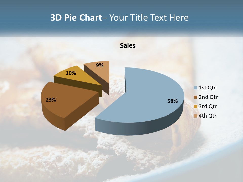 A Plate Of Pastries With Powdered Sugar On Top PowerPoint Template