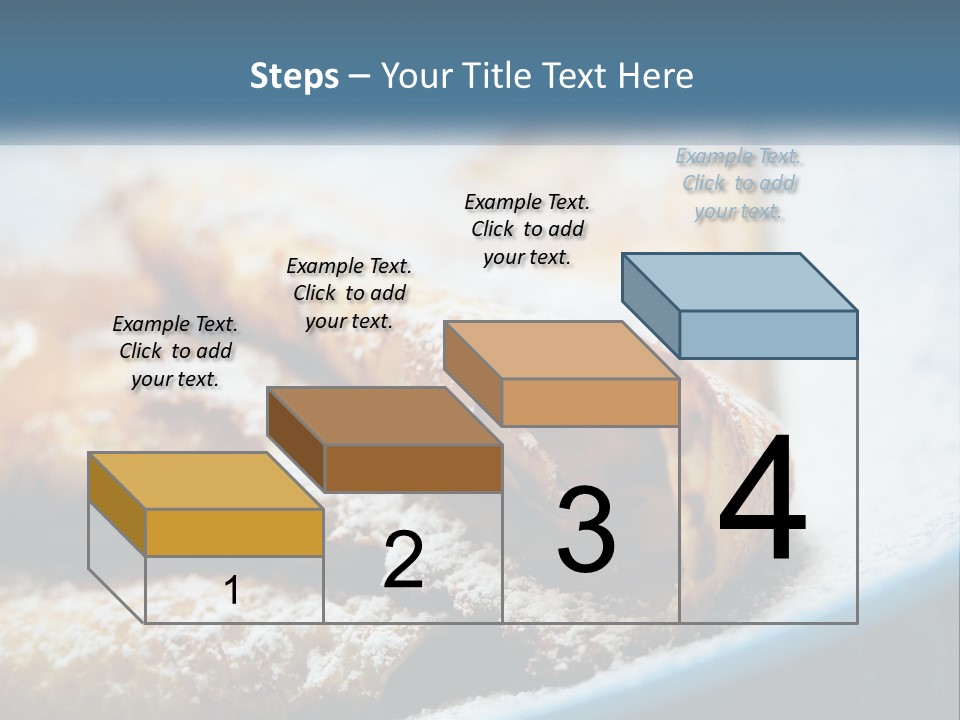 A Plate Of Pastries With Powdered Sugar On Top PowerPoint Template