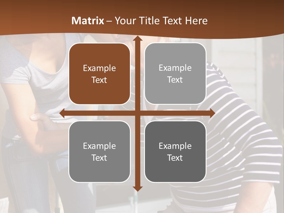 A Woman Helping A Woman With A Toothbrush PowerPoint Template