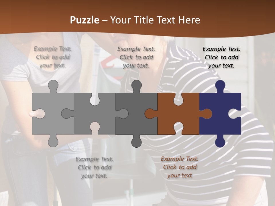 A Woman Helping A Woman With A Toothbrush PowerPoint Template