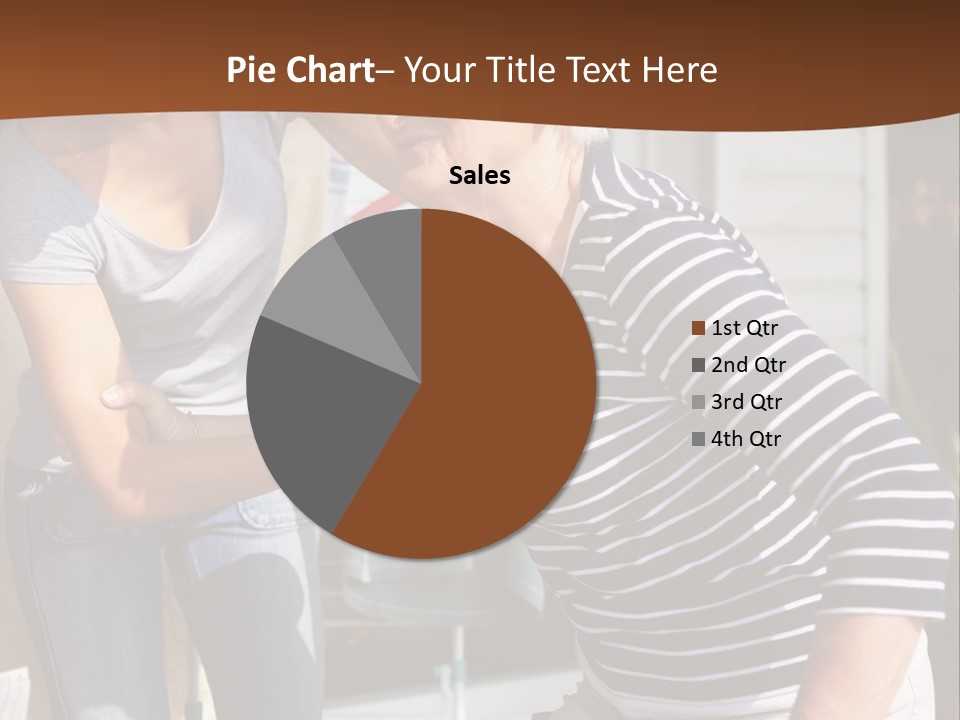 A Woman Helping A Woman With A Toothbrush PowerPoint Template