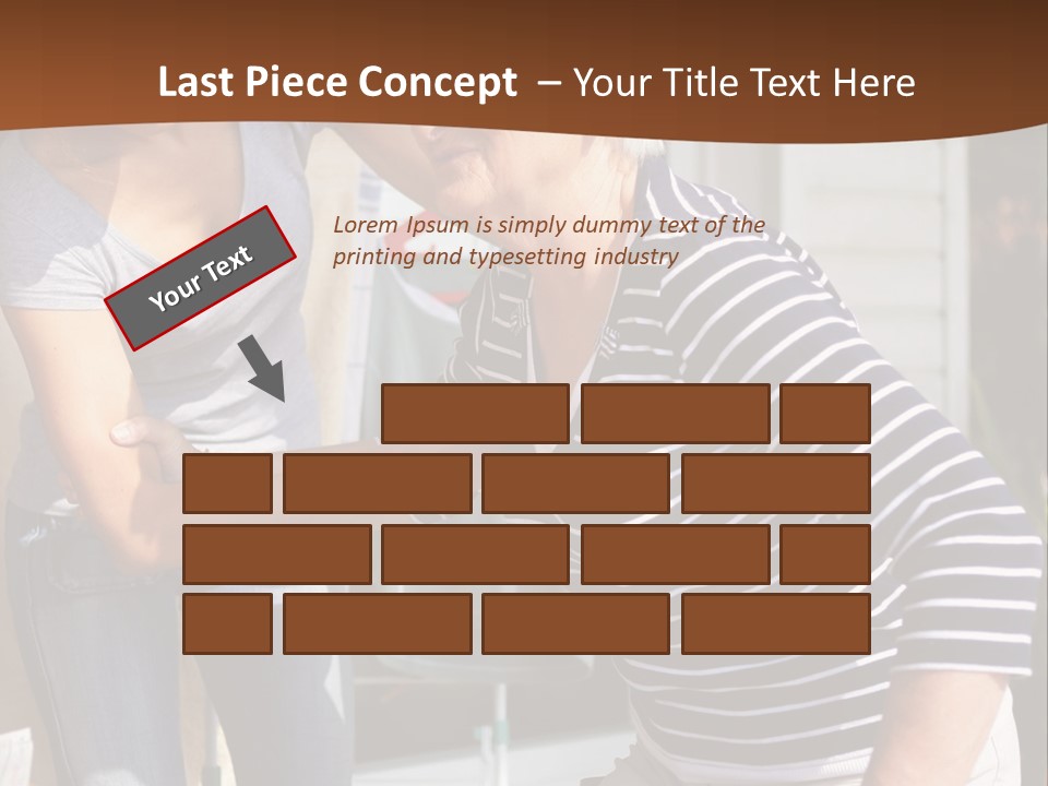 A Woman Helping A Woman With A Toothbrush PowerPoint Template