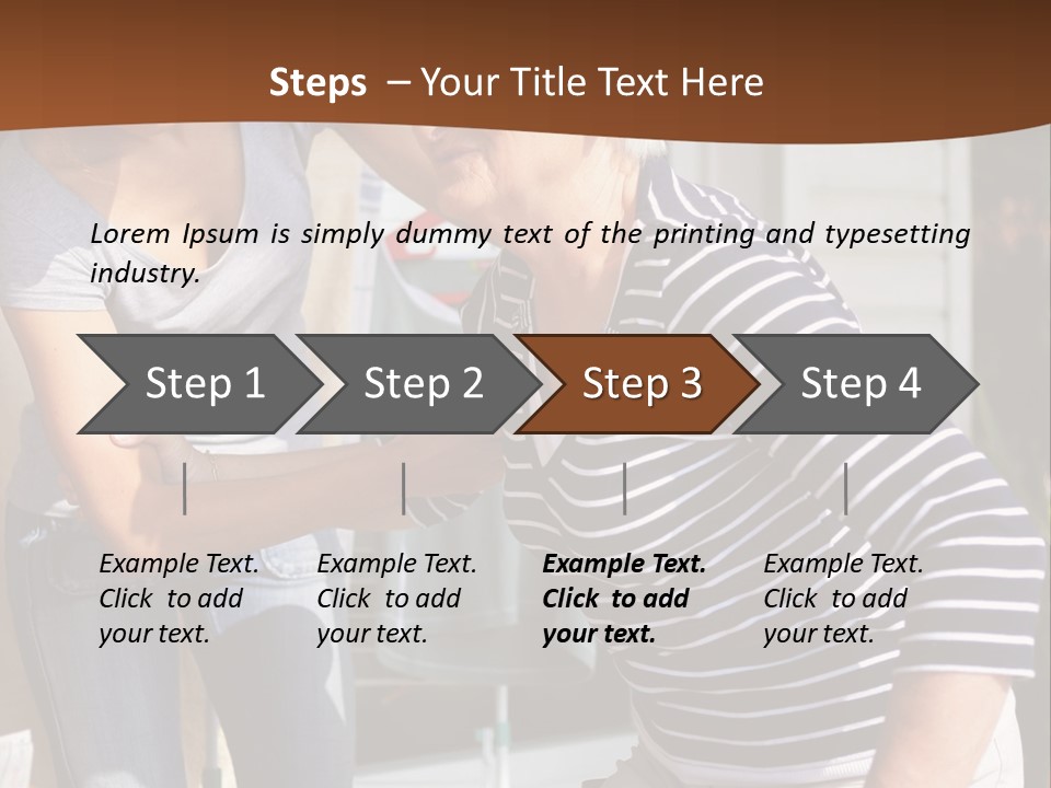 A Woman Helping A Woman With A Toothbrush PowerPoint Template