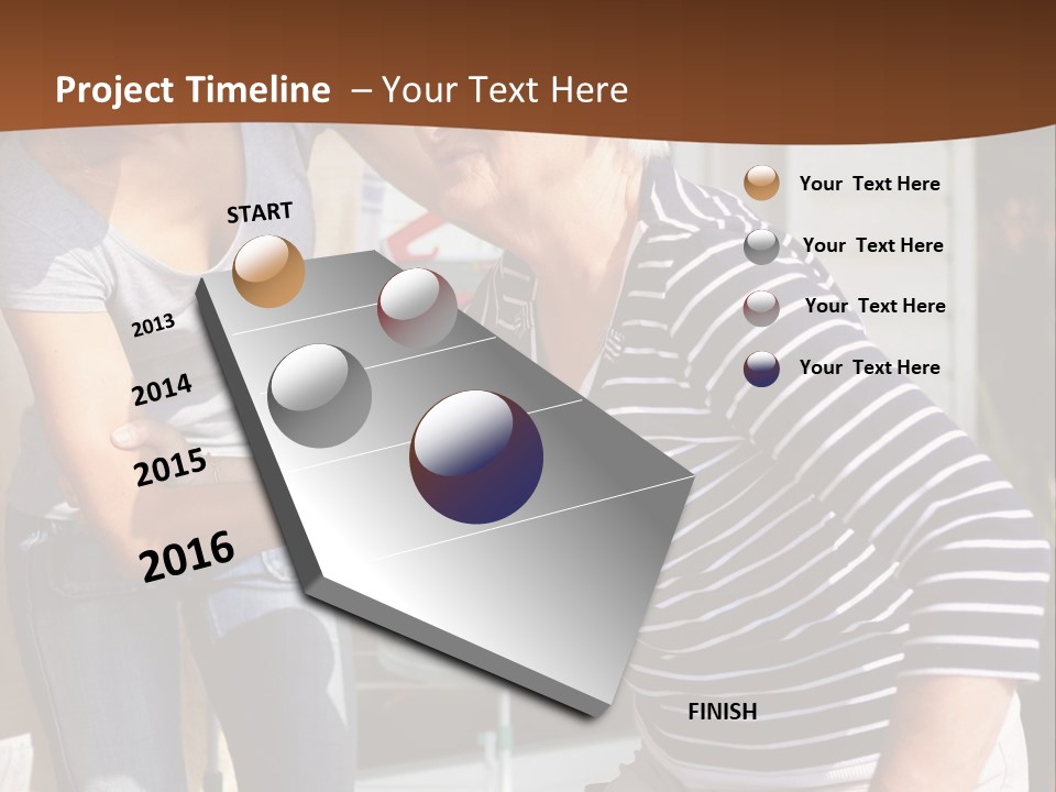 A Woman Helping A Woman With A Toothbrush PowerPoint Template