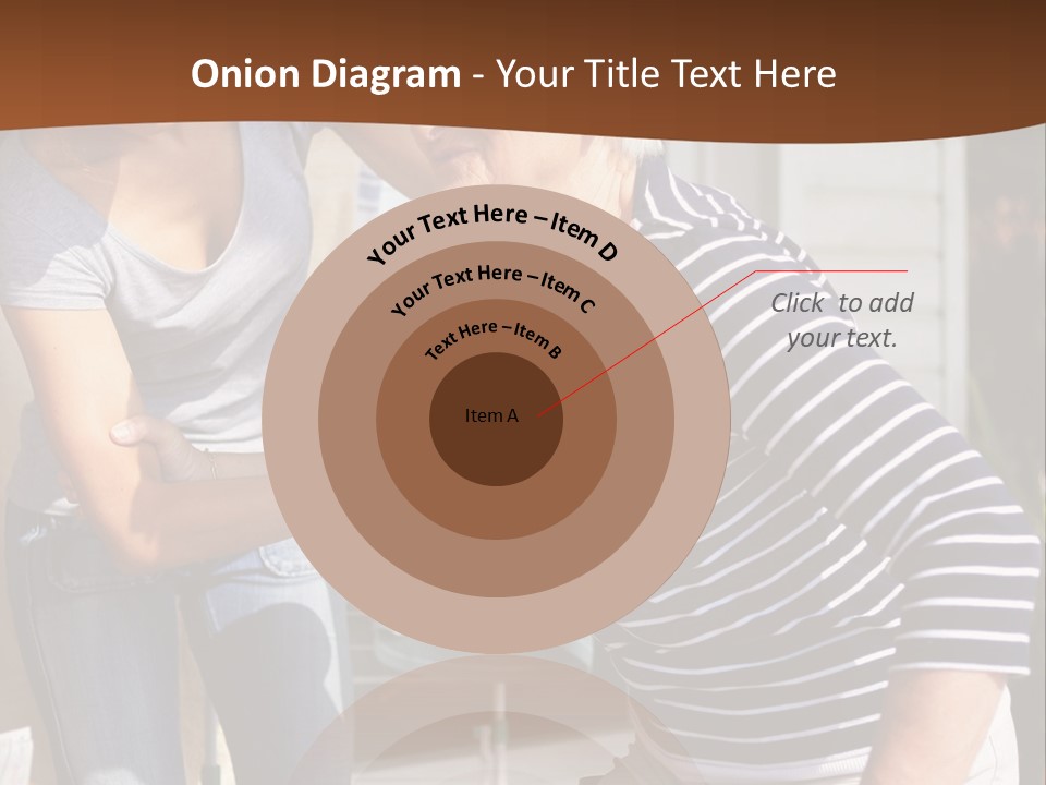 A Woman Helping A Woman With A Toothbrush PowerPoint Template