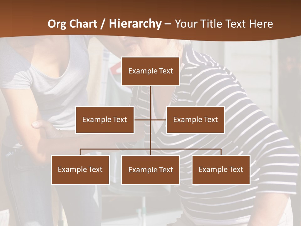 A Woman Helping A Woman With A Toothbrush PowerPoint Template