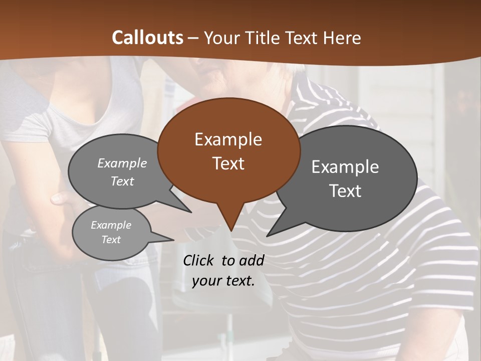 A Woman Helping A Woman With A Toothbrush PowerPoint Template