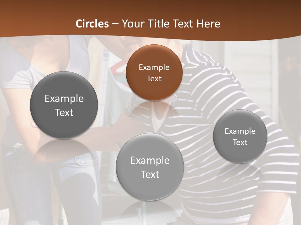 A Woman Helping A Woman With A Toothbrush PowerPoint Template