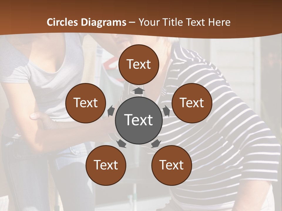 A Woman Helping A Woman With A Toothbrush PowerPoint Template